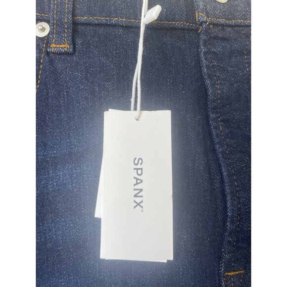 SPANX Plus Redefine Flare Jeans Dark Wash NWT Size 24 High Rise Stretch Denim - Picture 5 of 7